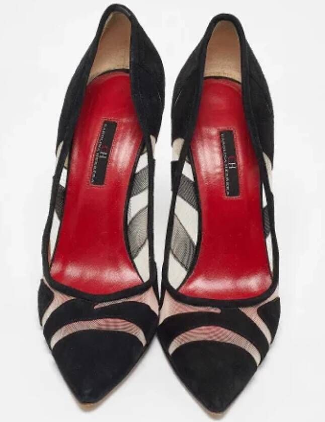 Carolina Herrera Pre-owned Mesh heels Black Dames