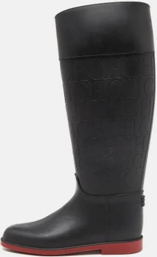 Carolina Herrera Pre-owned Rubber boots Black Dames