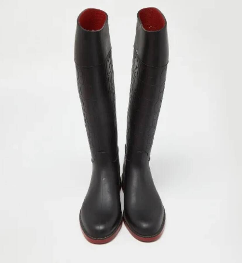 Carolina Herrera Pre-owned Rubber boots Black Dames