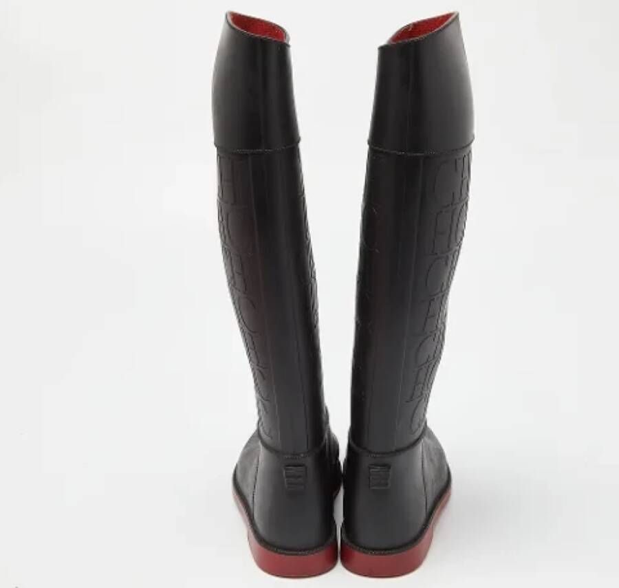 Carolina Herrera Pre-owned Rubber boots Black Dames