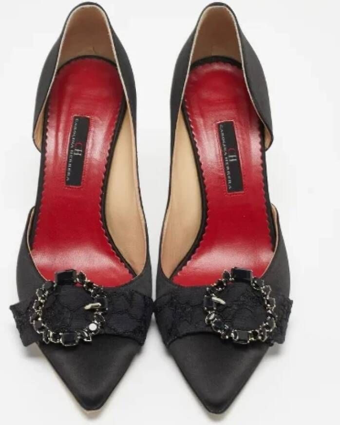 Carolina Herrera Pre-owned Satin heels Black Dames