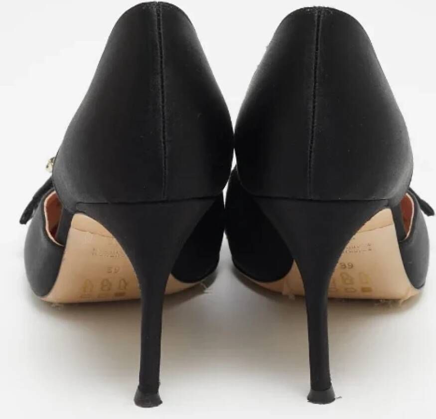 Carolina Herrera Pre-owned Satin heels Black Dames