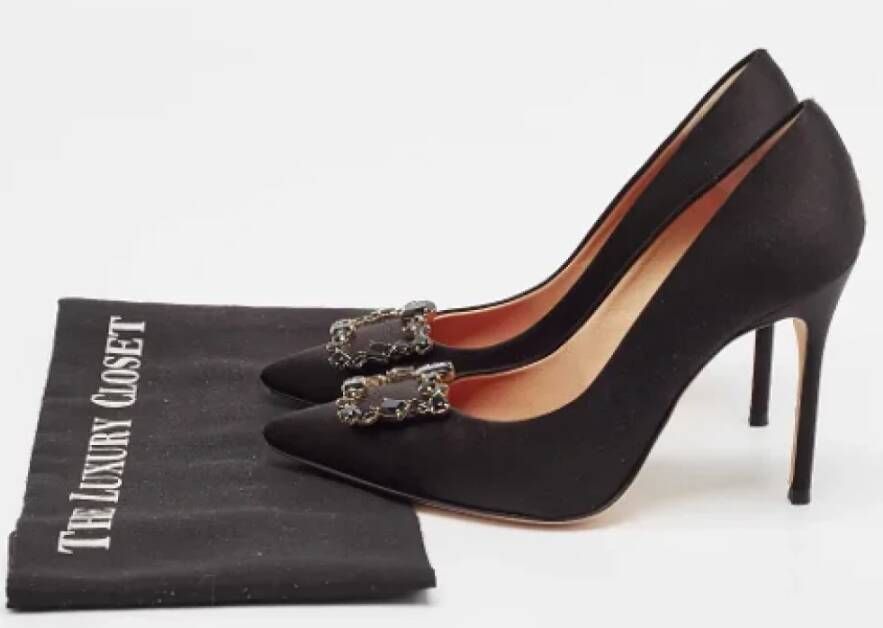 Carolina Herrera Pre-owned Satin heels Black Dames