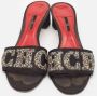 Carolina Herrera Pre-owned Satin sandals Black Dames - Thumbnail 3