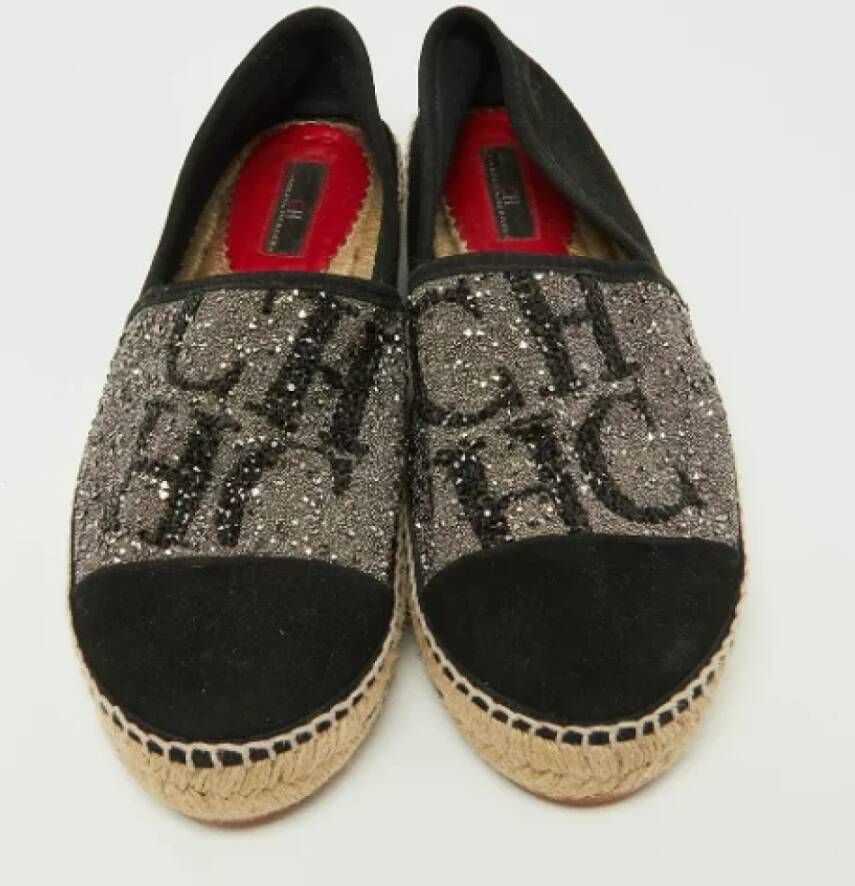 Carolina Herrera Pre-owned Suede flats Black Dames