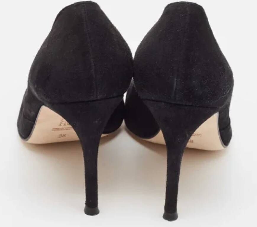 Carolina Herrera Pre-owned Suede heels Black Dames