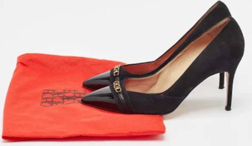 Carolina Herrera Pre-owned Suede heels Black Dames