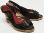 Carolina Herrera Pre-owned Suede sandals Black Dames - Thumbnail 4