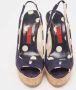 Carolina Herrera Pre-owned Suede sandals Blue Dames - Thumbnail 2