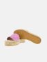 Carolina Herrera Quilted Initials Insignia Leather Espadrilles Pink Dames - Thumbnail 3