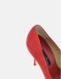 Carolina Herrera Rode Suède Hoge Hak Pumps Red Dames - Thumbnail 6