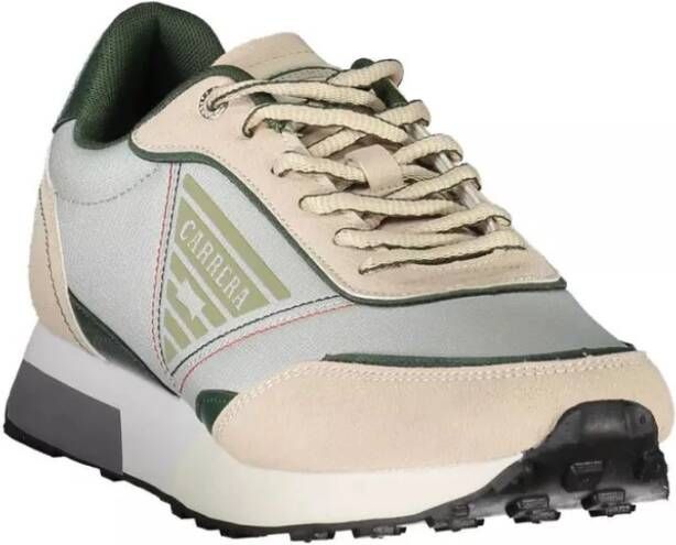 Carrera Beige Eco Lederen Sneakers met Contrastdetails Multicolor Heren