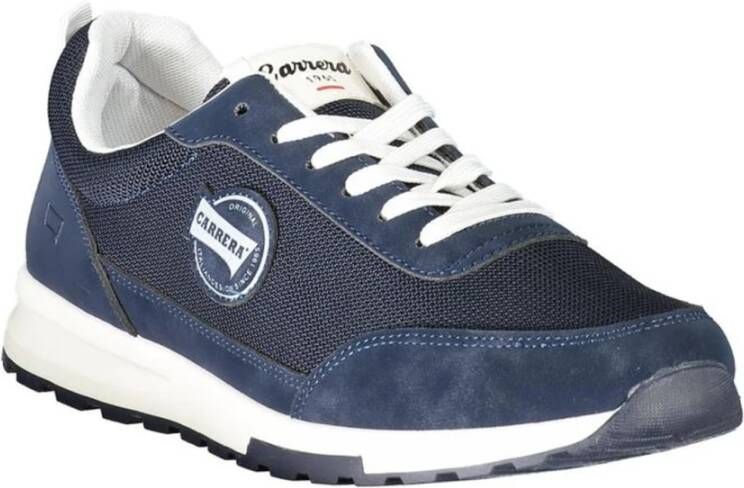 Carrera Blauwe Contrast Sneaker met Logo Blue Heren