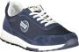 Carrera Blauwe Polyester Sneaker met Veters Contrastdetails Applicatie Logo Blue Heren - Thumbnail 11