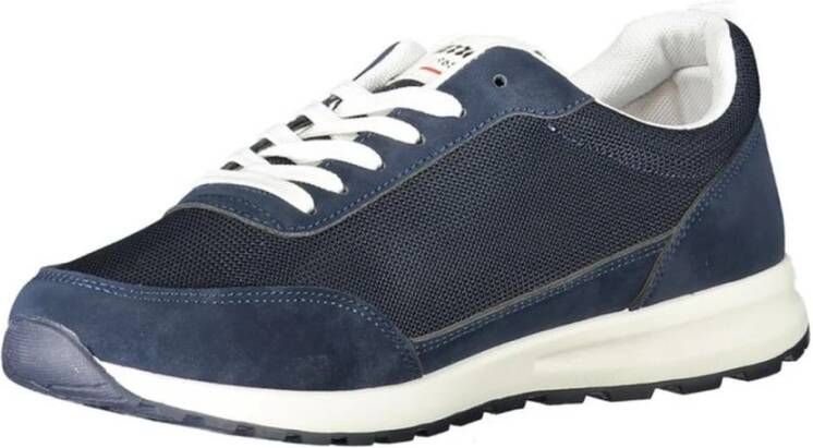 Carrera Blauwe Contrast Sneaker met Logo Blue Heren