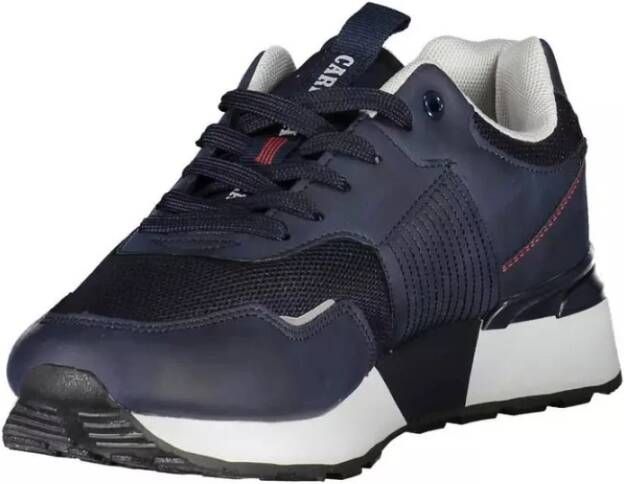 Carrera Blauwe Contrast Sneakers met Logo Blue Heren