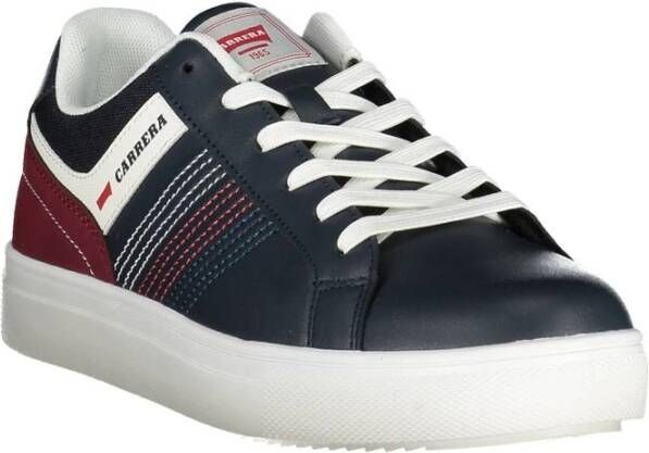 Carrera Blauwe Eco Leren Heren Sneaker Multicolor Heren