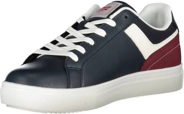 Carrera Blauwe Eco Leren Heren Sneaker Multicolor Heren