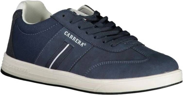 Carrera Blauwe Lace-Up Sneaker met Contrastdetails Blue Heren