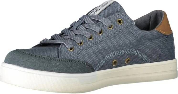 Carrera Blauwe Lace-Up Sport Sneaker Logo Detailing Blue Heren