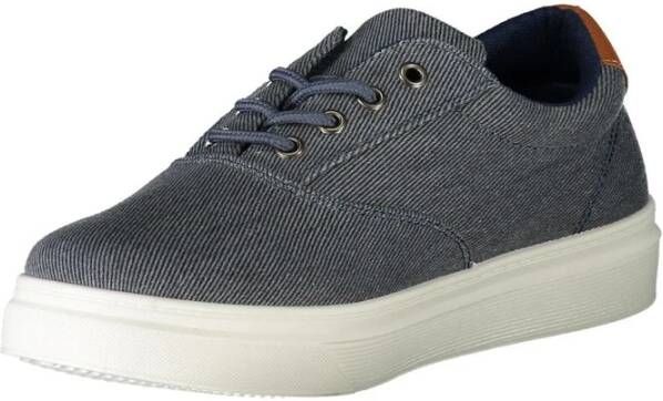 Carrera Blauwe Polyester Sneaker met Contrastdetails Blue Heren