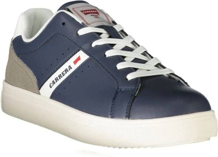 Carrera Blauwe Polyester Sneaker met Contrastdetails Blue Heren