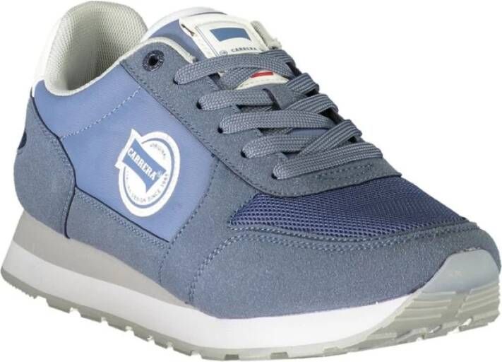 Carrera Blauwe Polyester Sneaker met Contrastdetails Blue Heren