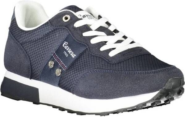 Carrera Blauwe Polyester Sneaker met Contrastdetails Blue Heren