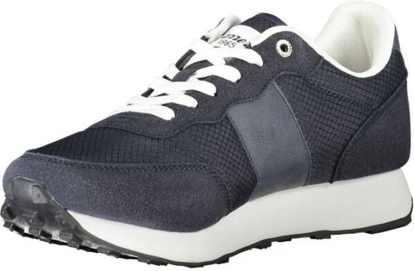 Carrera Blauwe Polyester Sneaker met Contrastdetails Blue Heren