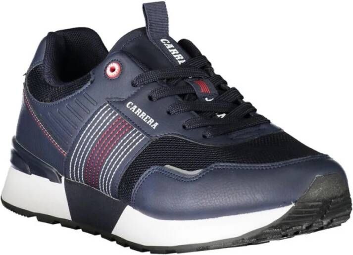 Carrera Blauwe Polyester Sneaker met Contrastdetails Blue Heren