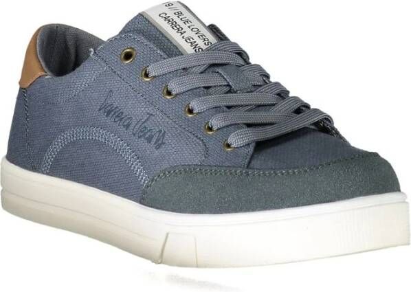 Carrera Blauwe Polyester Sneaker met Contrastdetails Blue Heren