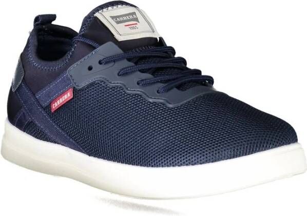 Carrera Blauwe Polyester Sneaker met Contrastdetails Blue Heren