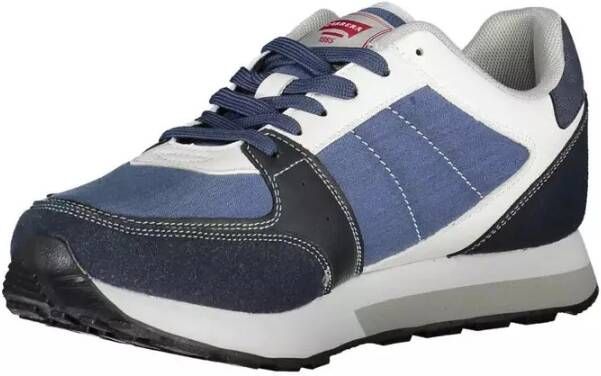 Carrera Blauwe Polyester Sneaker met Veters en Logo Blue Heren