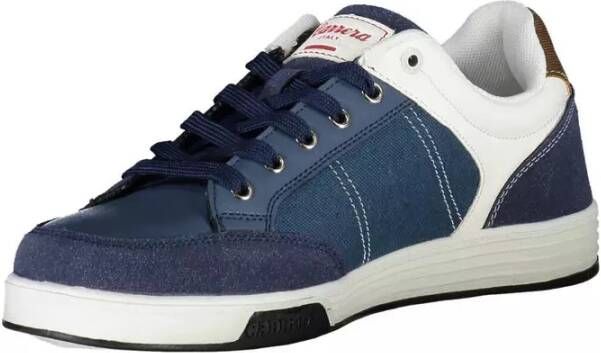 Carrera Blauwe Polyester Sneaker met Veters en Logo Blue Heren