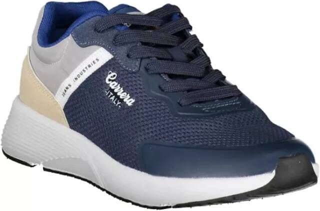 Carrera Blauwe Polyester Sneaker met Veters en Logo Multicolor Heren