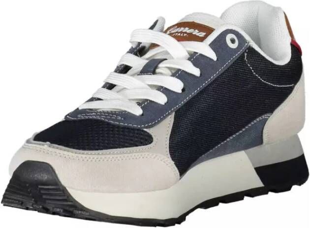 Carrera Blauwe Polyester Sneaker met Veters en Logo Multicolor Heren