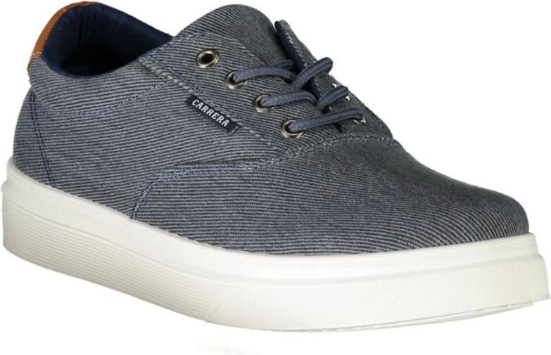 Carrera Blauwe Sportieve Veterschoenen met Contrastdetails Blue Heren