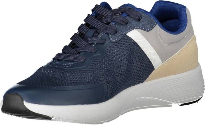 Carrera Blauwe Sportieve Veterschoenen met Contrastdetails Blue Heren