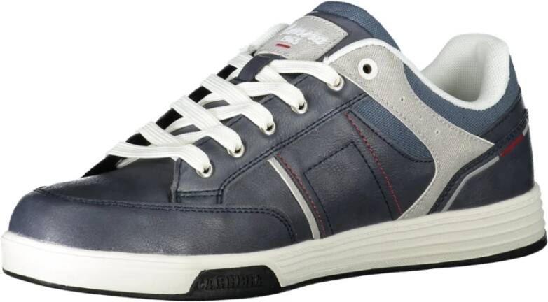 Carrera Blauwe Sportieve Vetersneakers Contrast Logo Blue Heren