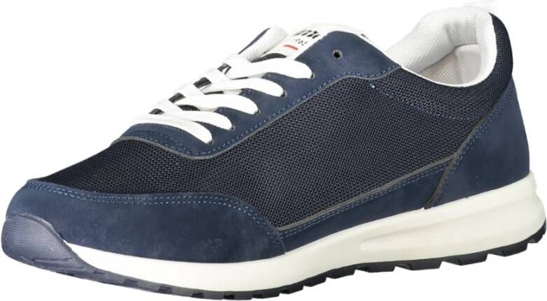 Carrera Blauwe Sportieve Vetersneakers met Contrastdetails Blue Heren