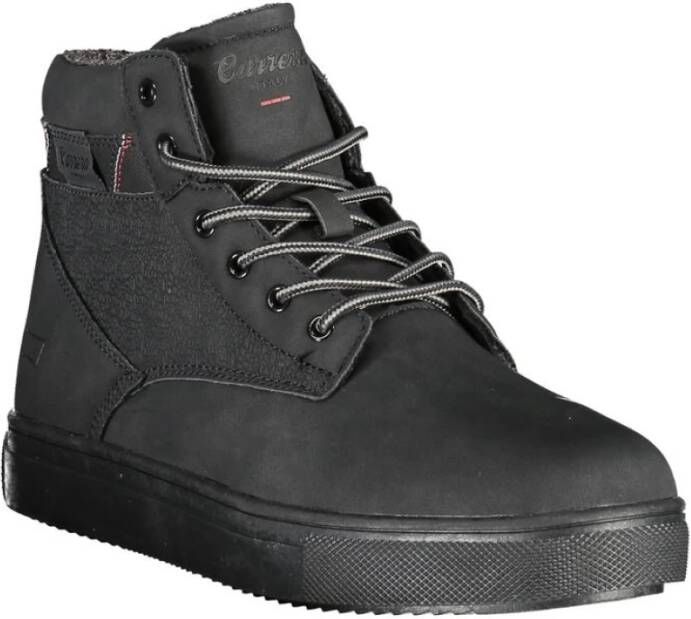 Carrera Elegante Zwarte Veterschoenen met Contrastdetails Black Heren