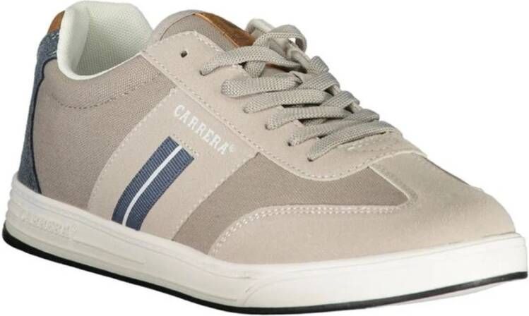 Carrera Grijze Polyester Sneaker met Contrastdetails Brown Heren