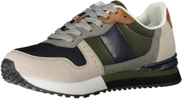 Carrera Groene Polyester Sneaker met Contrastdetails Multicolor Heren