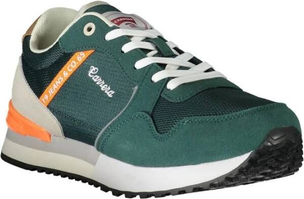 Carrera Groene Polyester Sneaker met Veters Green Heren