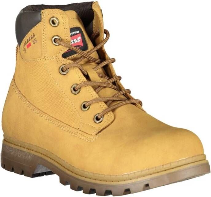 Carrera Heldergele Veterschoenen met Logo Yellow Heren