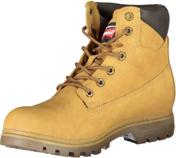 Carrera Heldergele Veterschoenen met Logo Yellow Heren