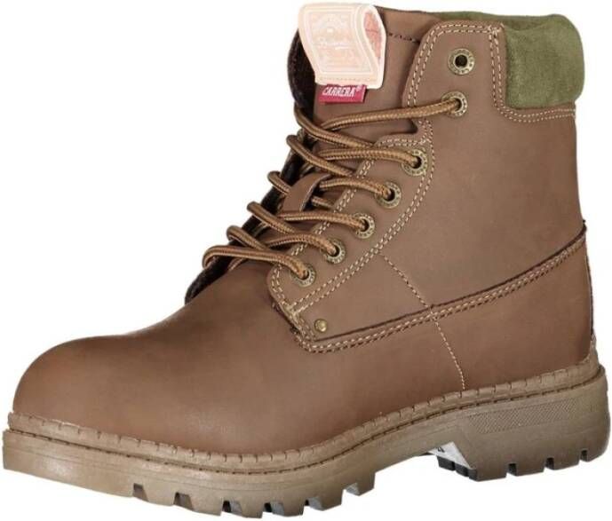 Carrera Nevada Mix Veterschoenen met Contrasterende Details Brown Dames