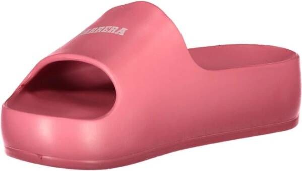 Carrera Roze Polyethyleen Plateau Slippers Pink Dames