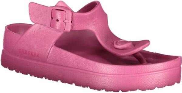 Carrera Roze Polyethyleen Sandalen met Enkel Gesp Pink Dames