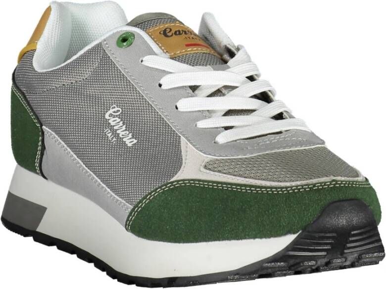 Carrera Sportieve Veterschoenen Grijs Contrast Logo Gray Heren